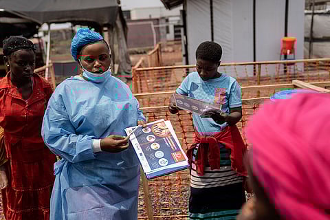 Mpox outbreak: Health worker speaks to women about mpox prevention